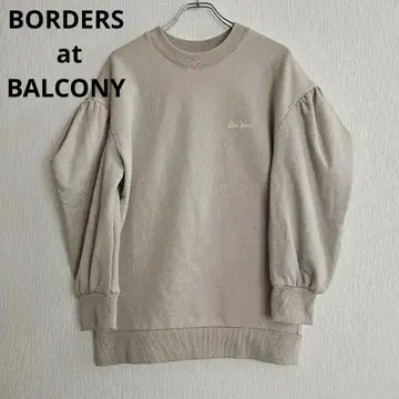 Borders at Balcony 베이지 퍼프 슬리브 맨투맨 38