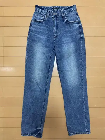 블루 데님 스트레이트팬츠 사이즈 24