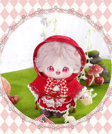 한국 옷 봉제 인형 의류 원피스 와로리 하카마 기모노 15cm 빨간 망토