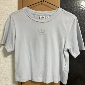 adidas 라이트 블루 크롭 T셔츠 J/S
