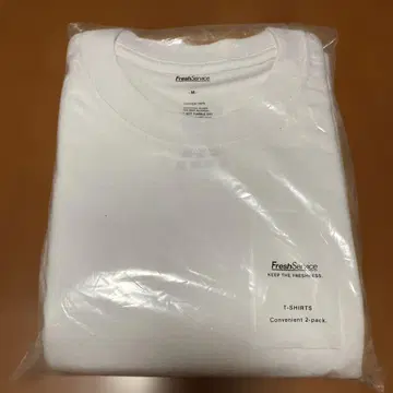 미사용 새상품 Fresh Service 팩 T 2매 세트 화이트 M사이즈