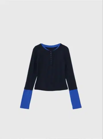 Enewd nina half button bicolor tops