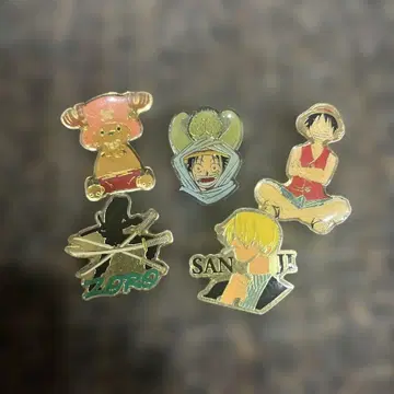 애니메이션 캐릭터 핀 배지 5개 세트