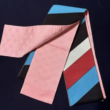 반폭 오비 레트로 양면 리버서블
