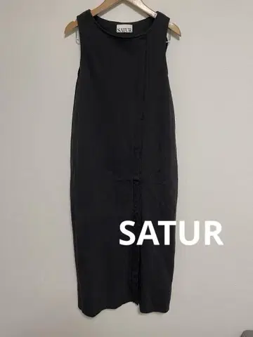 SATUR 세터 한국 브랜드 슬리브리스 원피스 슬릿