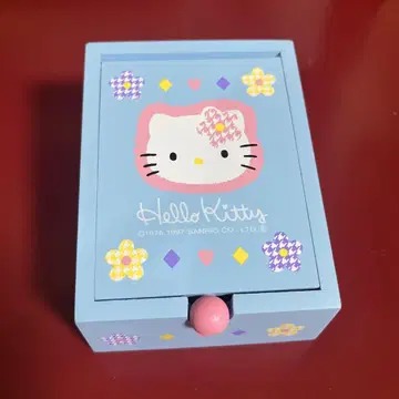 산리오 헬로키티 주얼리 BOX 하운드투스 체크 카오하나 1997년