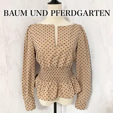 [ 새상품급 ] BAUM UND PFERDGARTEN 허리 개더 블라우스