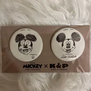King & Prince 킹프리 미키 & 프렌즈 캔뱃지