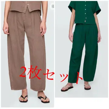 GAP 크링클 거즈 이지 배럴 팬츠