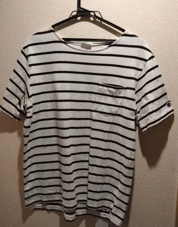 Champion 스트라이프 티셔츠 LARGE