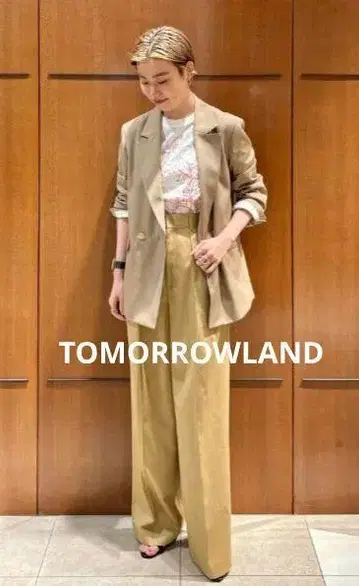 MACPHEE 울 개버딘 더블 브레스트 자켓 TOMORROWLAND