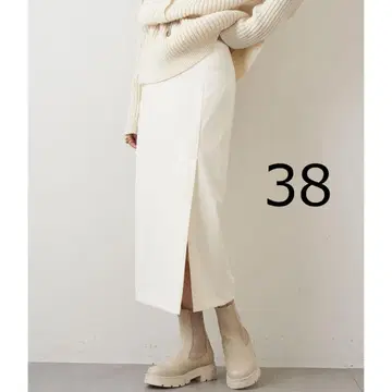 Whim Gazette 윔 가젯 원 슬릿 타이트 롱 스커트 38