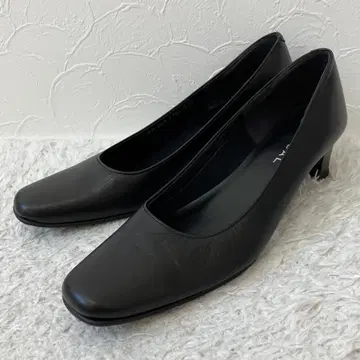 컨디션 최상 리갈 REGAL 펌프스 가죽 천연 가죽 블랙 24.5cm