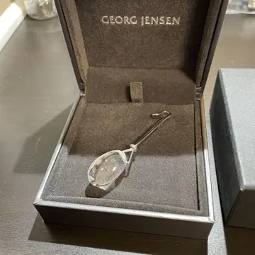 조지 얀센 펜던트 탑 듀드롭 로즈 쿼츠