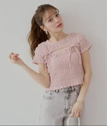 프론트 리본 볼레로 디자인 T