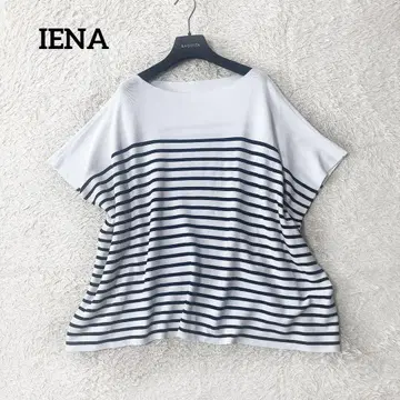 IENA 이에나 SHIKAKU 니트 풀오버 보더 루즈핏 일본제