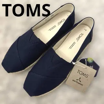 TOMS 24cm 네이비 로프 슬립온 알파르가타 새상품 탐스