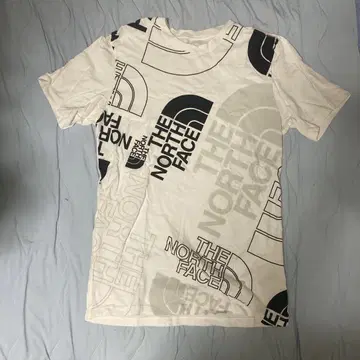 THE NORTH FACE 로고 티셔츠 화이트