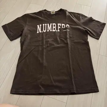 Midnight Organic Numbers Pocket Tee