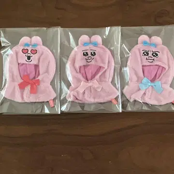 빤쮸토끼 봉제 인형 판초 3종
