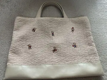 Familia Pionunnal Piano Tote Bag Beige