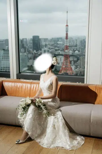 웨딩 드레스 (아이보리 레이스)