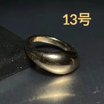 빈티지 패션 링 골드 13호 돔형 두꺼운 링 반지