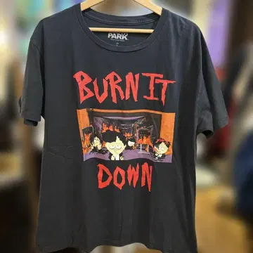 레어 SOUTH PARK BURN IT DOWN 티셔츠 L 사이즈