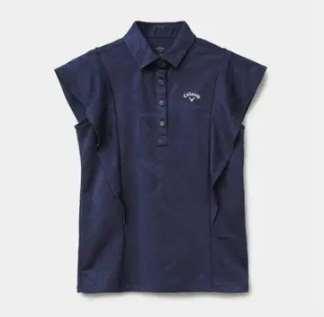 Callaway 여성용 골프 셔츠 네이비 피케 셔츠 캘러웨이