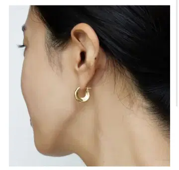 메이드 골드 후프 귀걸이