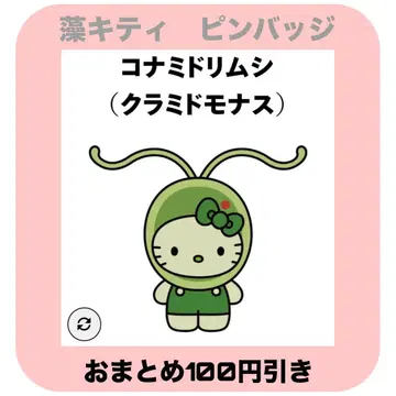 일본관 해조류 헬로키티 핀배지 코나미드림시 엑스포 해조 키티 산리오