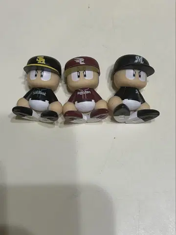 야구 선수 피규어 3개 세트
