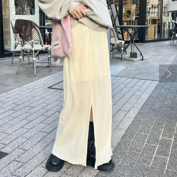 카스타네 츄르 벨로아 스커트  롱 스커트  타이트 스커트  카스타네