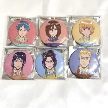 진격의 거인 WIT STUDIO 캔뱃지 6점