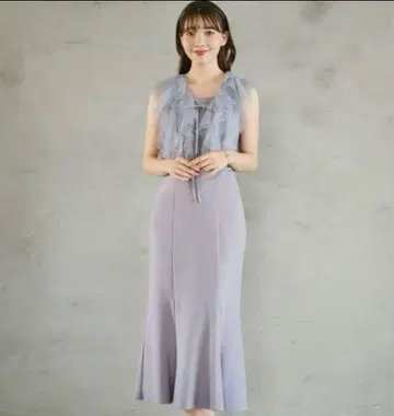 리 카라트 원피스 블루 튜얼 보레로