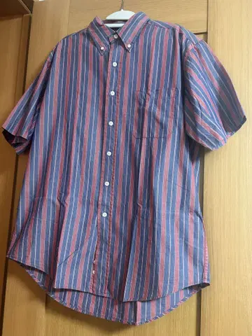1980년대 LL Bean 버튼다운 셔츠 스트라이프 M 사이즈 빈티지
