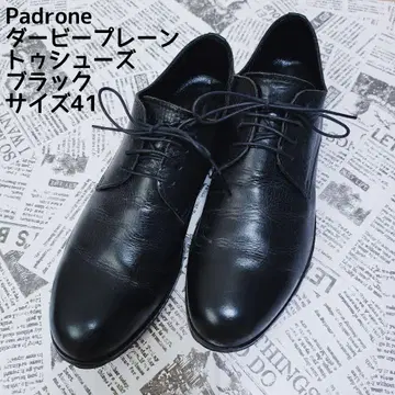 Padrone 더비 플레인 토 슈즈 블랙 41