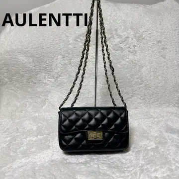 AULENTTI 오우렌티 체인백 소가죽 블랙 스몰 사이즈