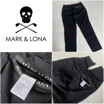 새상품급 MARK&LONA 마크앤로나 골프 팬츠 블랙 L 48