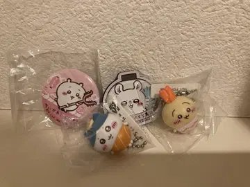 치이카와 쿠라 스시 하치와레 토끼 피규어 마그넷 캔 배지 세트