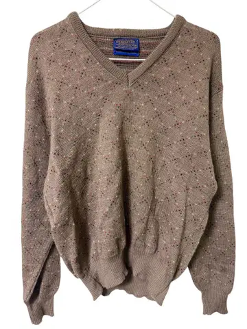 70년대 PENDLETON 펜들턴 베이지 V넥 스웨터 울