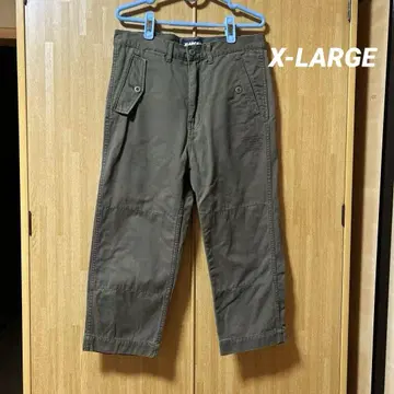 X-LARGE 크롭트 길이 치노 팬츠 30인치