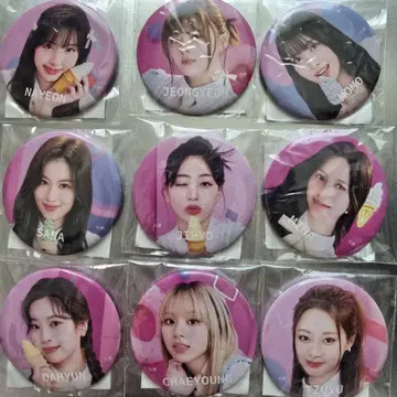 TWICE JYP JAPAN 팝업 스토어 2023 캔 배지 세트