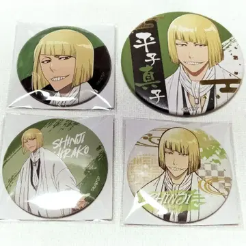 신지 히라코 캔뱃지 4개 세트 BLEACH 히라코 신지 블리치