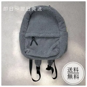 보아 소재 그레이 백팩 골드 지퍼
