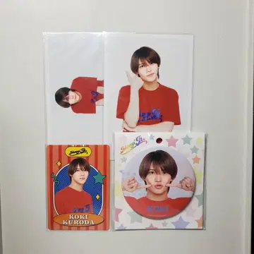 소년 닌자 쿠로다 미츠테루 캔 배지 프로카 사진 4점