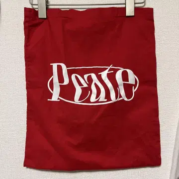 peate 빨강 로고 토트백