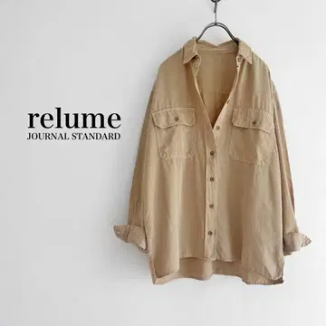 JOURNAL STANDARD relume 텐셀 밀리터리 셔츠