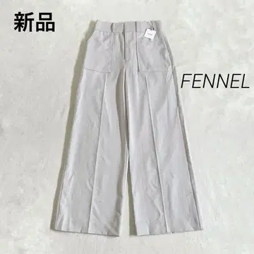 신품 FENNEL 센터 프레스 와이드 팬츠 그레 9호 야마다야