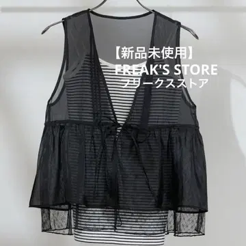 FREAK'S STORE 오간자 레이스 레이어드 베스트 새 제품 미사용